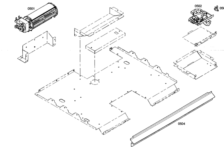 Bottom Control Assy Diagram and Parts List for ME272ES01  Thermador Wall Oven
