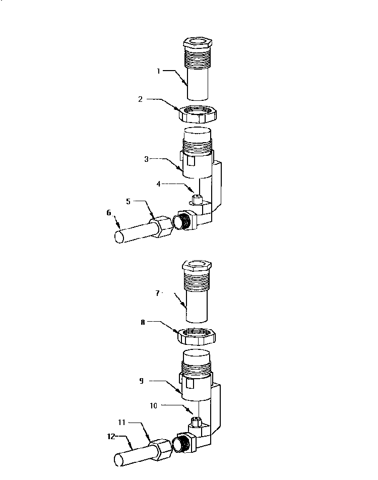 Jet Holder Assembly Detail Diagram and Parts List for SGC365RB  Thermador Cooktop