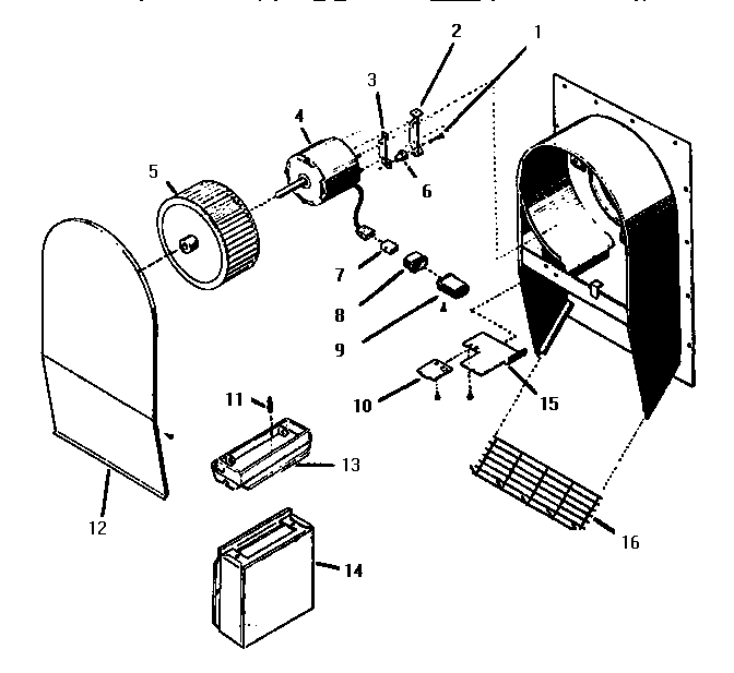 Cv2336 Remote Ventilator Diagram and Parts List for EIICV30  Thermador Cooktop