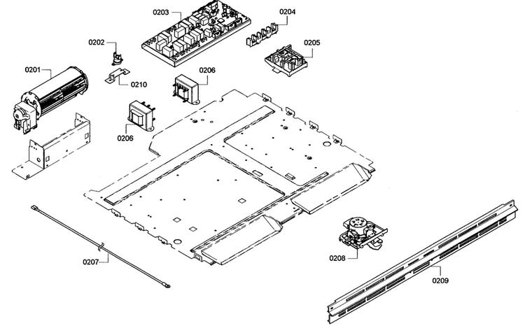 Pcb's Assy Diagram and Parts List for ME302EP01  Thermador Wall Oven