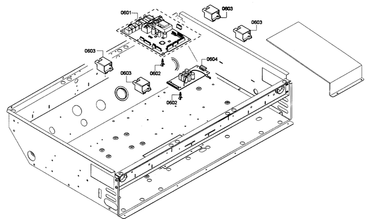 Pcb's Assy Diagram and Parts List for PRL364GDH-01  Thermador Range