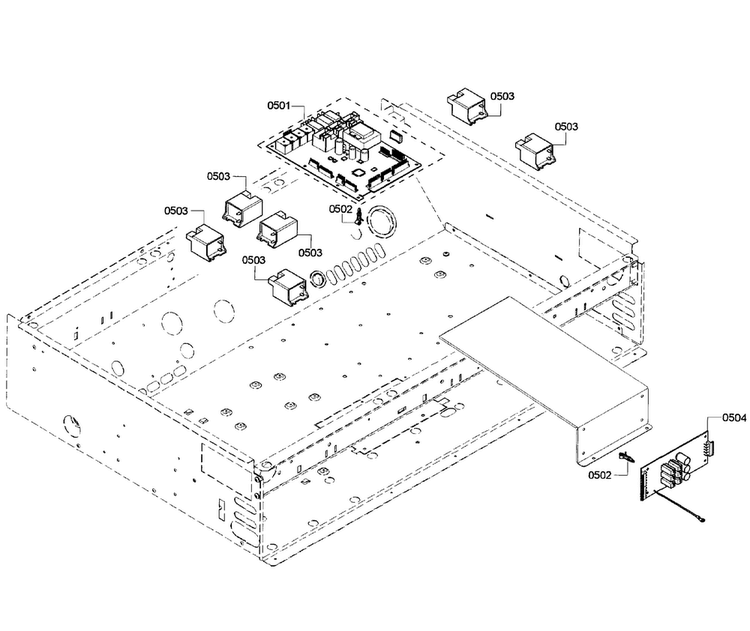 Pcb's Assy Diagram and Parts List for PRD366GHC 08 Thermador Range