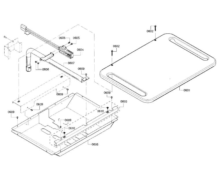 Burner Asy Diagram and Parts List for HGIP054UC 02 Bosch Range
