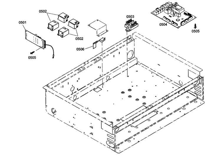 Pcbs Diagram and Parts List for PRL304EH02  Thermador Range