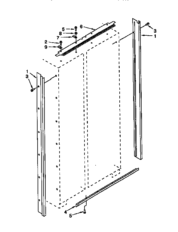 Cabinet Trim Diagram and Parts List for TSS36QBW00  Thermador Refrigerator