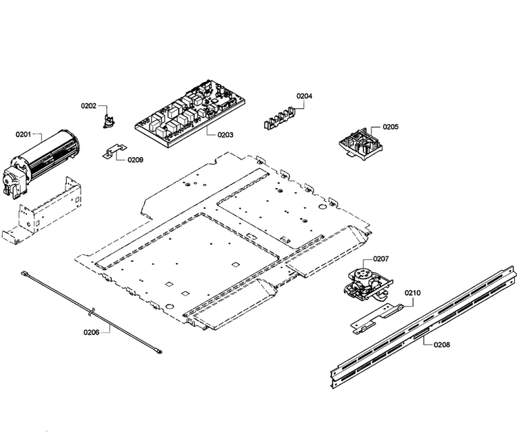 Pcb's Assy Diagram and Parts List for HBL5660UC 08 Bosch Wall Oven