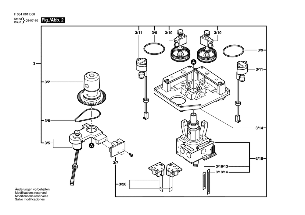 Diagram 2 Diagram and Parts List for LM400-4 F 034 061 D0A Bosch Laser Level
