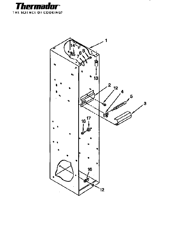 Series 02-05 All Models Diagram and Parts List for TSS42QBW  Thermador Refrigerator