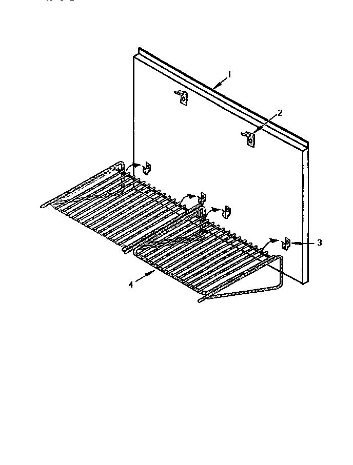 Keep Hot Shelf Accessory Diagram and Parts List for PH54HQS  Thermador Range Hood