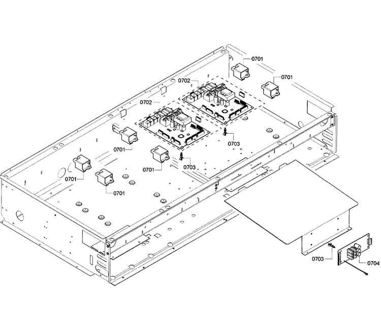 Pcb's Assy Diagram and Parts List for PRD486GDHC 05 Thermador Range