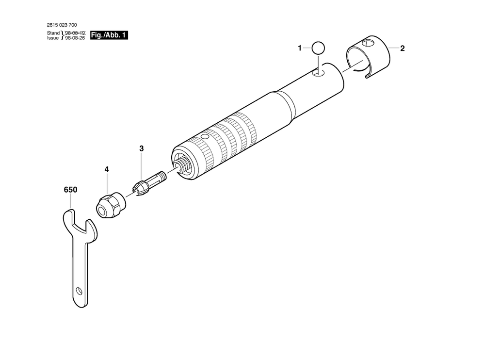 Diagram Diagram and Parts List for 2615023700  Bosch Multi-Tool