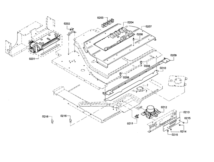 Pcb Assy Diagram and Parts List for HBN5451UC 01 Bosch Wall Oven