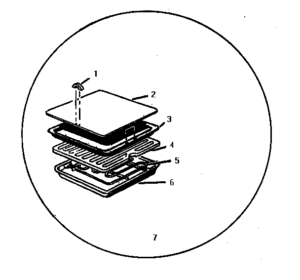 Section 5 Diagram and Parts List for SGT3601  Thermador Cooktop