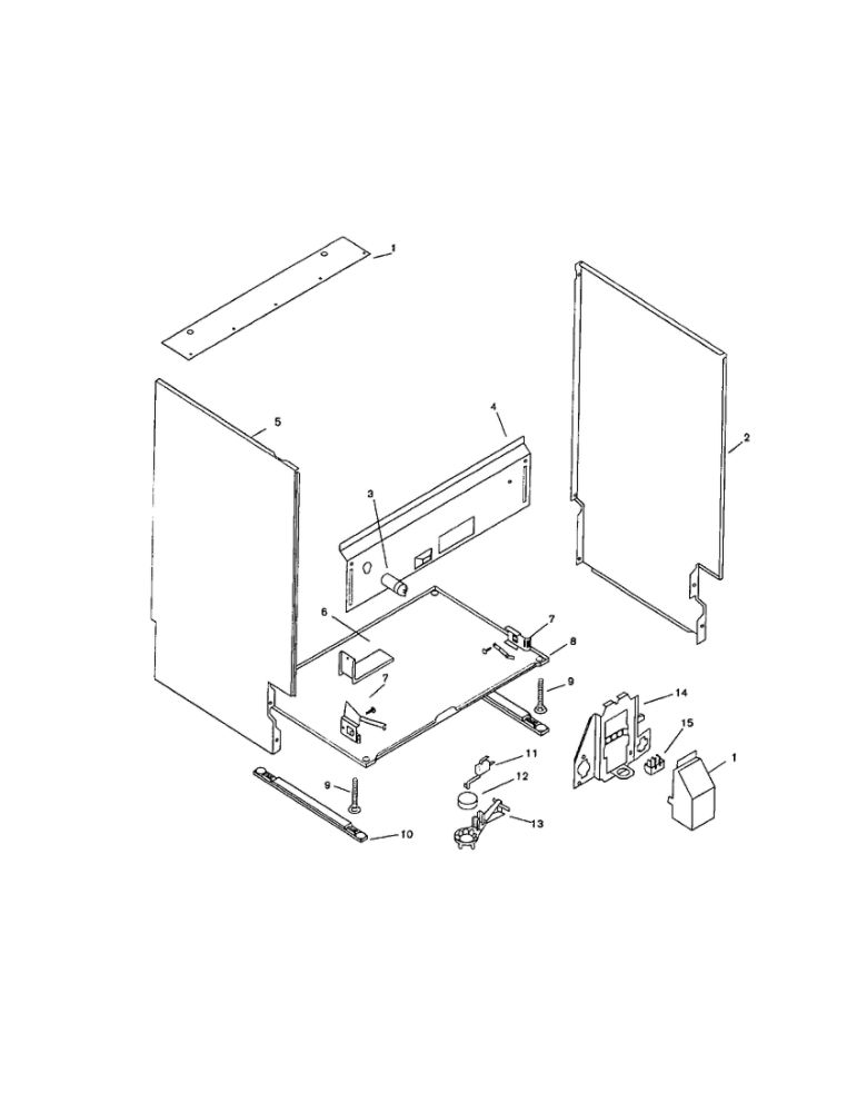Body Diagram and Parts List for SMU7052UC-09 FD7307, 7504-7506 Bosch Dishwasher
