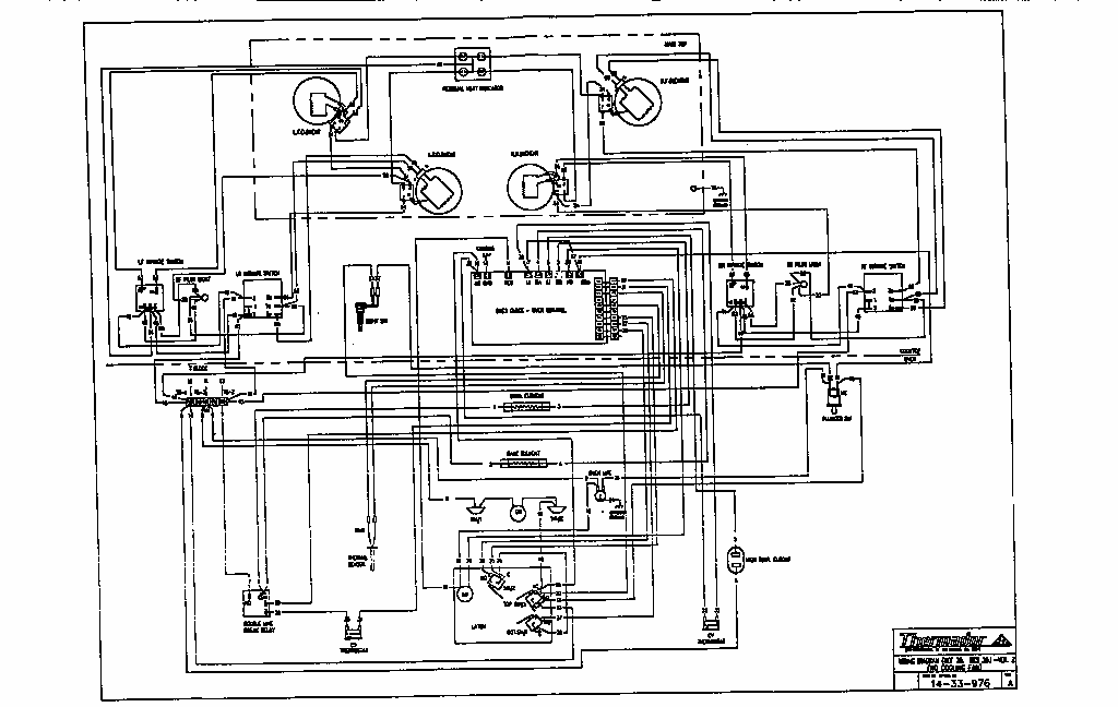 Wiring Diagram Diagram and Parts List for RES30W 9708 & UP Thermador Range
