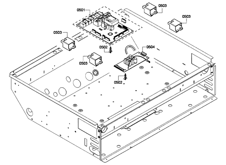 Pcb's Assy Diagram and Parts List for PRL304GH-01  Thermador Range