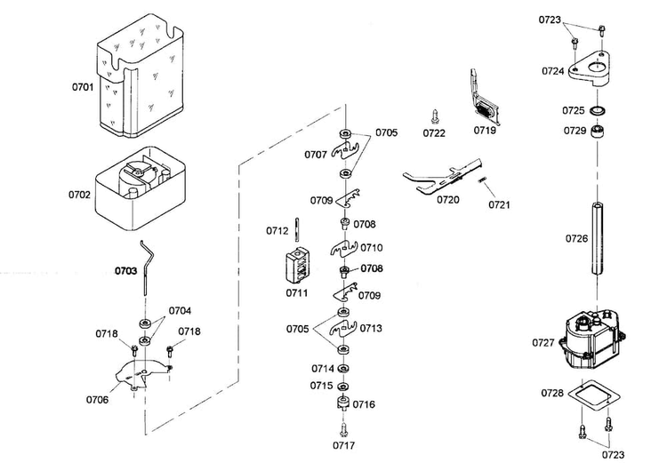 Ice Maker 2 Diagram and Parts List for KBUDT4265E 01 Thermador Refrigerator