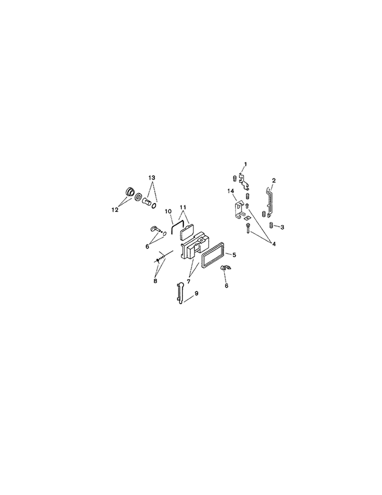 Dispenser Diagram and Parts List for SMU4092UC 14 Bosch Dishwasher
