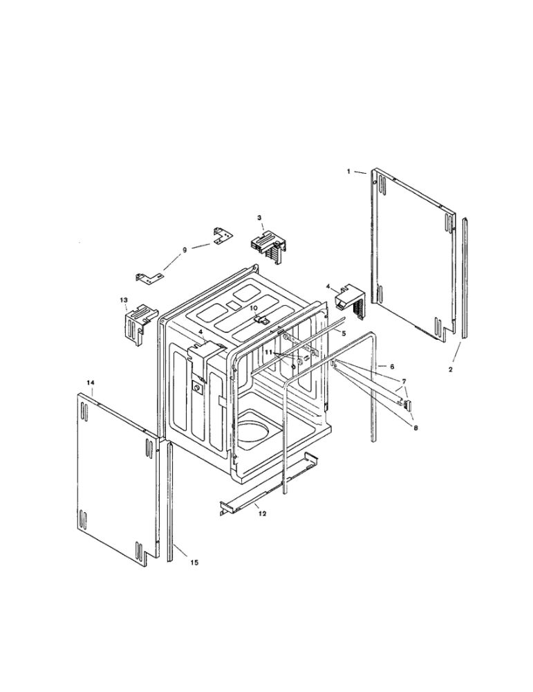 Tank Assembly Diagram and Parts List for SHI4306UC 11 Bosch Dishwasher