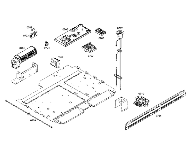 Control Module Diagram and Parts List for PODMW301-01  Thermador Wall Oven