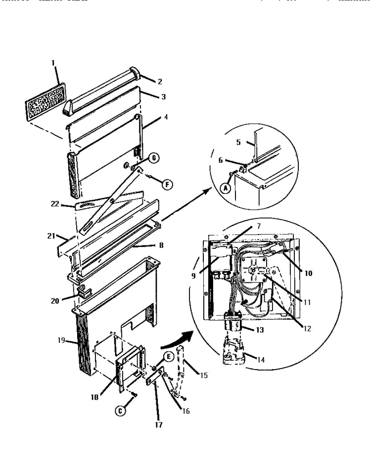 Snorkel Assembly-rear View Diagram and Parts List for GSC30CVWC  Thermador Range