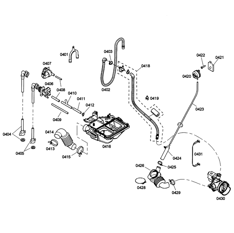 Pump/dispenser Diagram and Parts List for WFMC5301UC 10 Bosch Washer