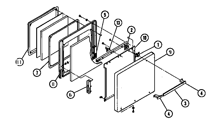 Replacement Parts Diagram and Parts List for MSC1-5  Thermador Range