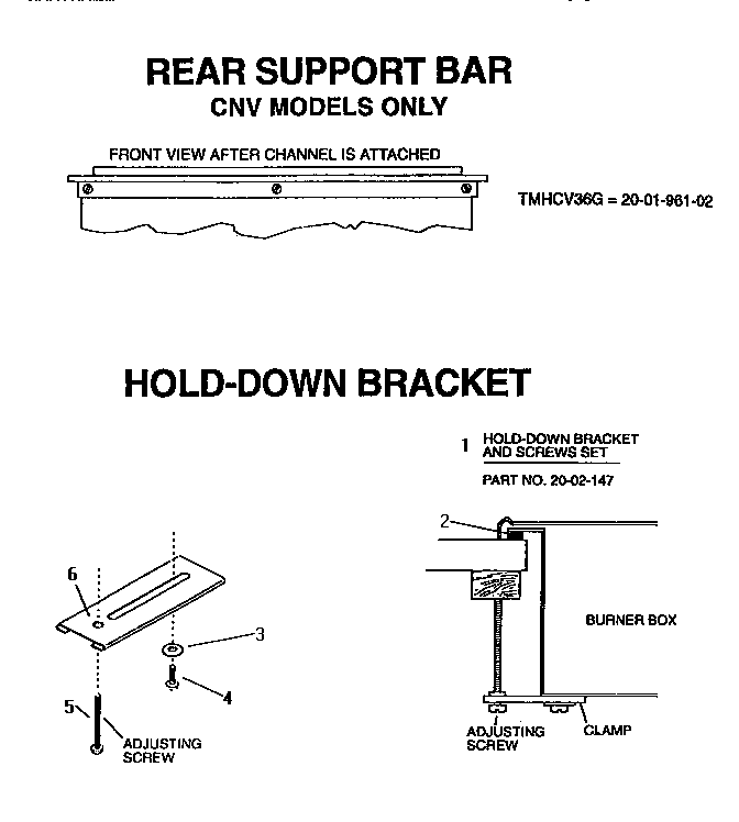 Section 7 Diagram and Parts List for TMHCV36GW  Thermador Cooktop