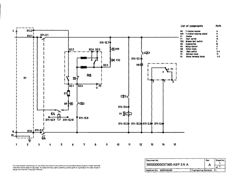 Wiring Diagram Diagram and Parts List for WTMC8330US 06 Bosch Dryer