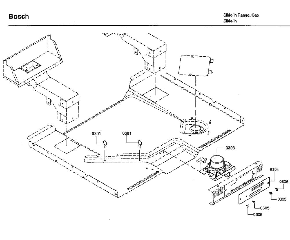 Door Latch Diagram and Parts List for HGIP054UC 06 Bosch Range