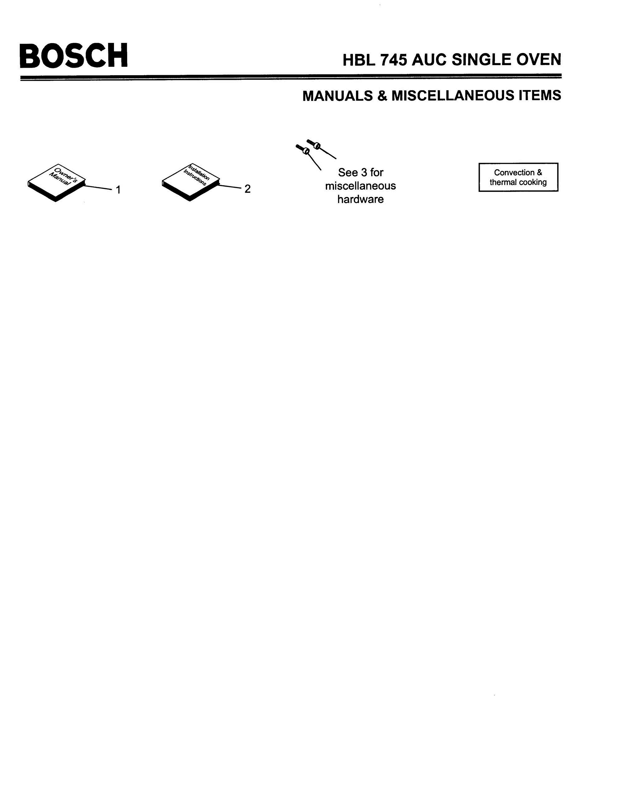 06 - MANUALS & MISCELLANEOUS ITEMS Diagram and Parts List for HBL745AUC(FD8207-)  Bosch Wall Oven