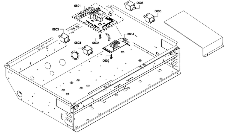 Pcb's Assy Diagram and Parts List for PRG364GDH 01 Thermador Range