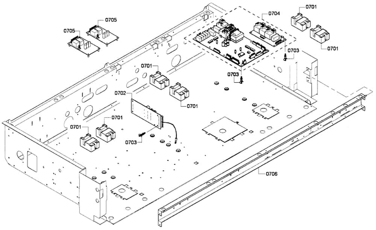 Pcb's Assy Diagram and Parts List for PRG486EDPG 01 Thermador Range