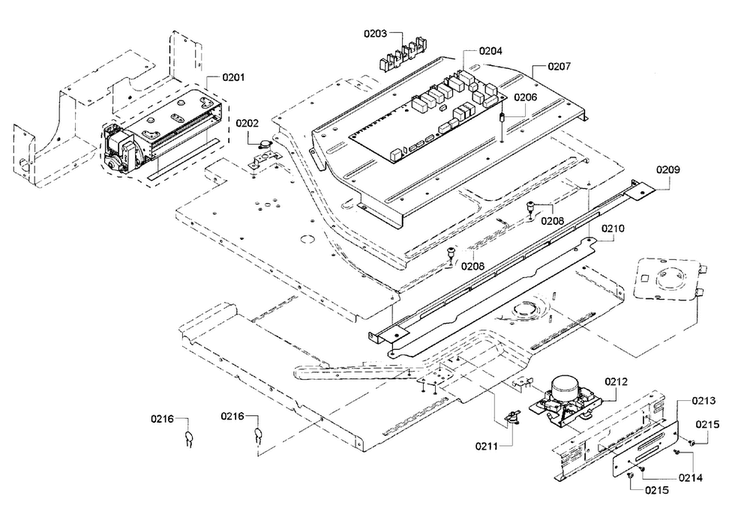 Pcb Assy Diagram and Parts List for HBL5351UC 01 Bosch Wall Oven