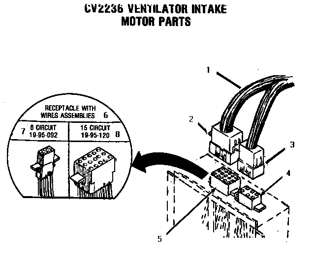 Section 7 Diagram and Parts List for CVSE36B  Thermador Cooktop