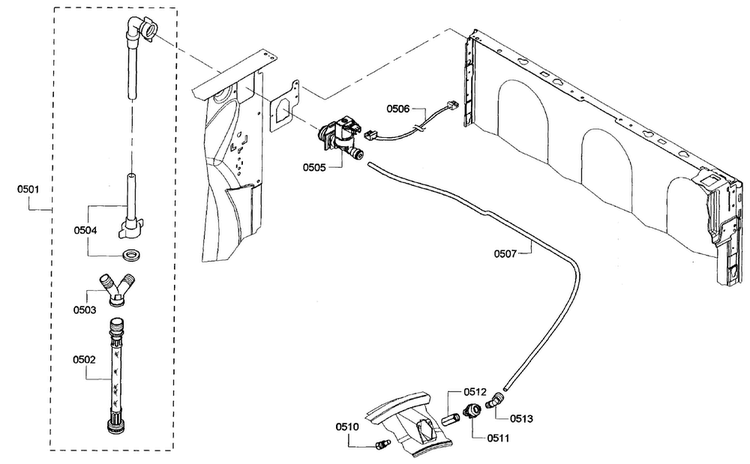 Mist Assy Diagram and Parts List for WTVC553CUC 10 Bosch Dryer
