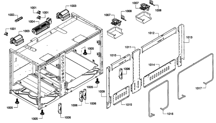 Frame Assy Diagram and Parts List for PRD486GDHU 01 Thermador Range