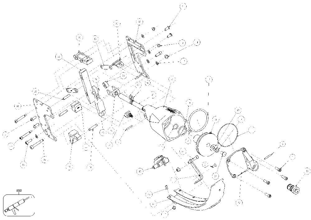 Exploded Diagram B Diagram and Parts List for HR-65BS Type 0 Bostitch Nailer