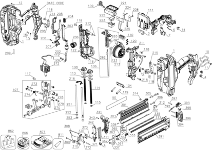 Part Location Diagram of N367666 DeWALT COVER