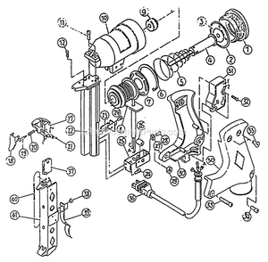 Page A Diagram and Parts List for CR1000E Type 0 Bostitch Nailer