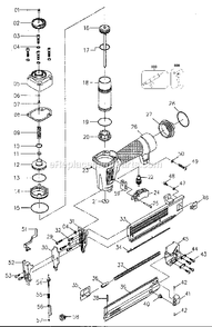 Page A Diagram and Parts List for SB-1842BN Type 0 Bostitch Nailer