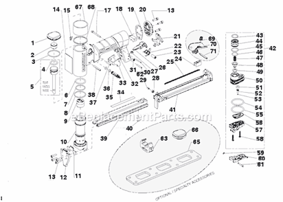Part Location Diagram of 106051 DeWALT SPRING-EXTENSION