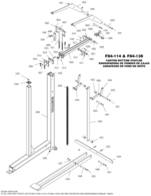 Part Location Diagram of A00103710 Bostitch Pusher Set
