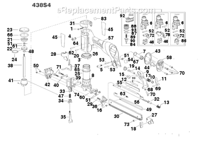 Part Location Diagram of 104023 Bostitch Pusher (1/2In)
