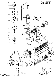 Page A Diagram and Parts List for SB-2IN1 Type 1 Bostitch Nailer