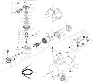 Page A Diagram and Parts List for H11957FAR 4 Bostitch Compressor
