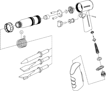 Default Diagram and Parts List for BTMT72394 Type 0 Bostitch Hammer