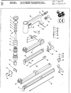 Part Location Diagram of BA-2040001814 Bostitch PISTON
