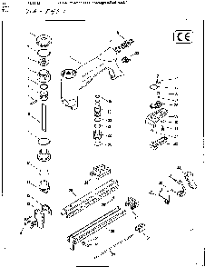 Exploded Diagram A Diagram and Parts List for 71/16-421 Type 0 Bostitch Nailer
