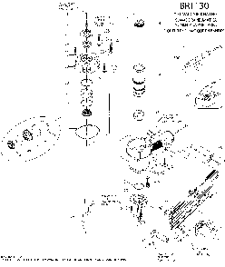 Page A Diagram and Parts List for BRT130 Type 1 Bostitch Nailer